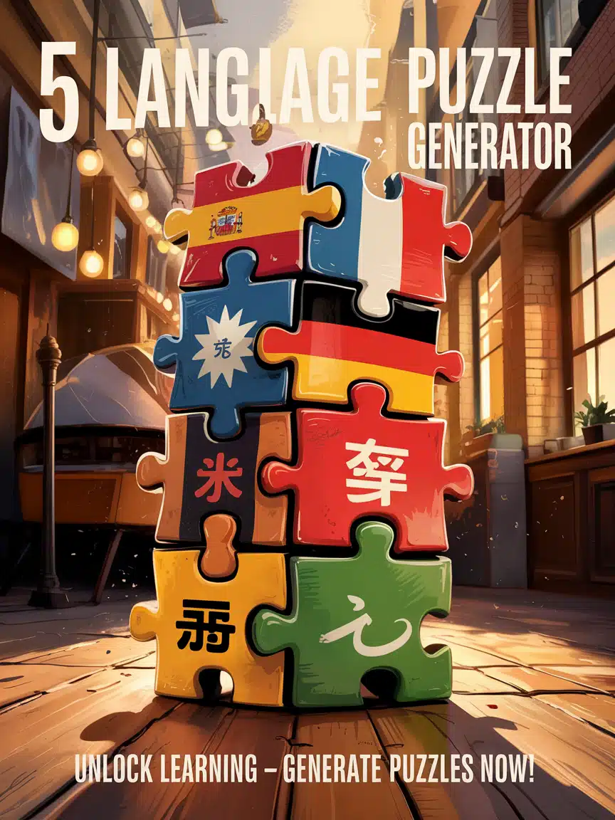 5-Language Puzzle Generator