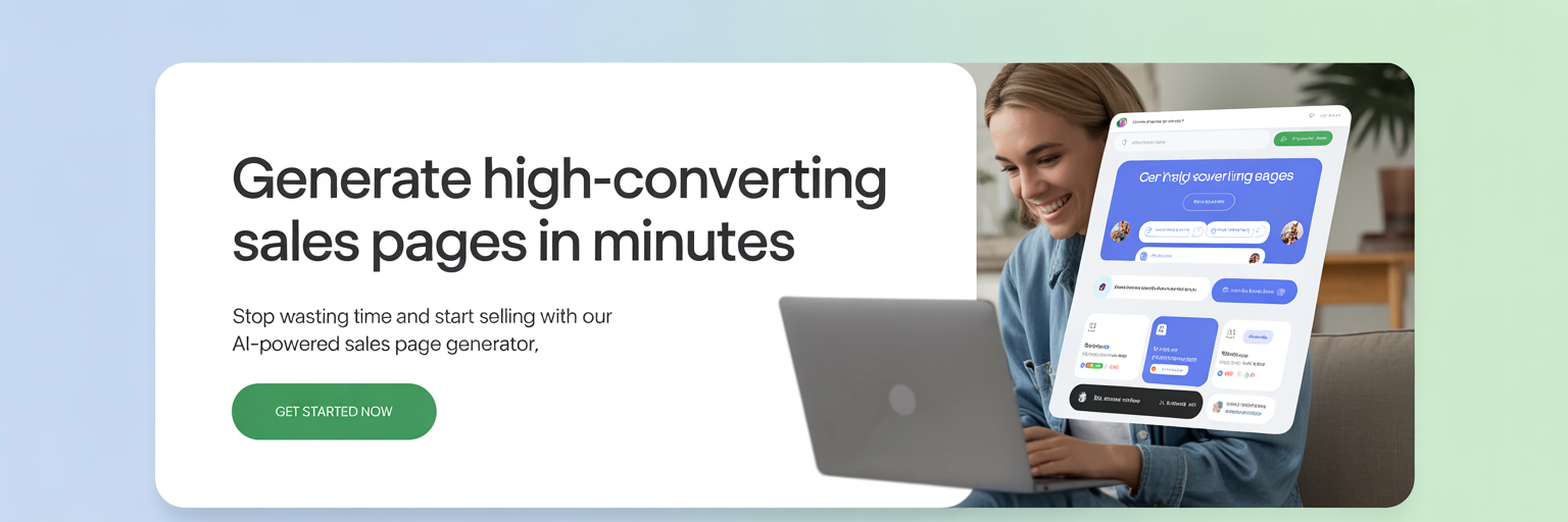 Sales Page Generator Banner