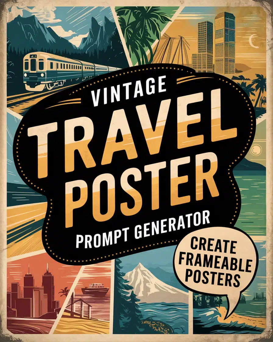Vintage Travel Poster Creator