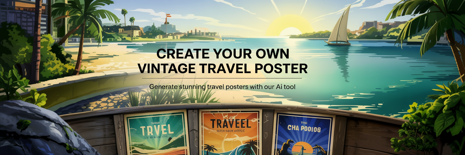 Vintage Travel Poster Maker