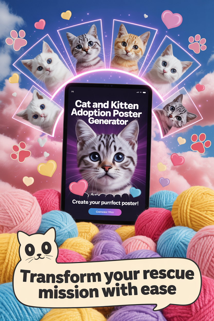 Pet Adoption Event Poster Generator