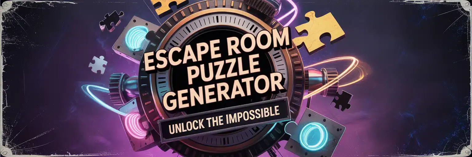 Escape Room Puzzle Generator Banner
