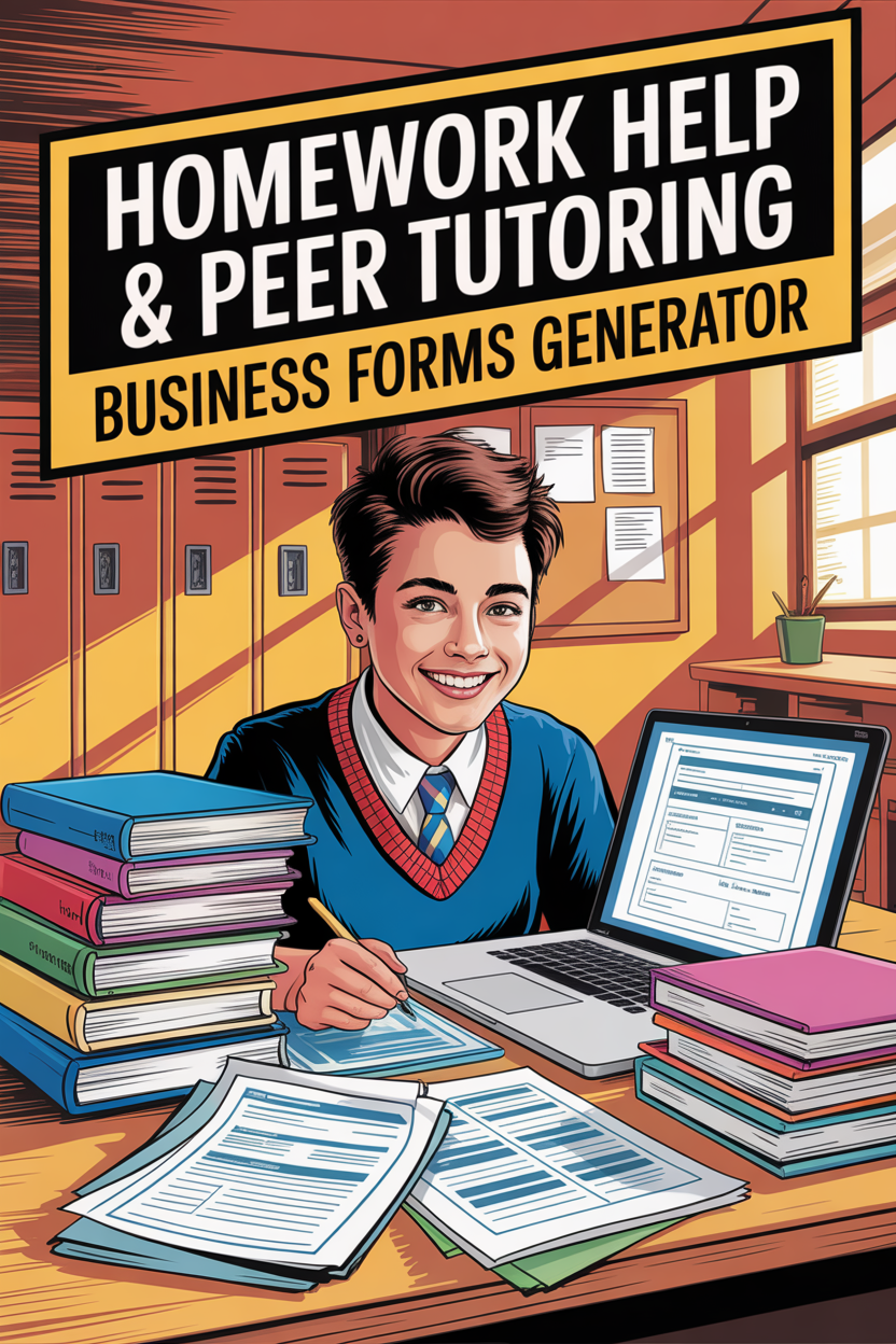 Homework Help & Peer Tutoring Business Forms Prompt Generator
