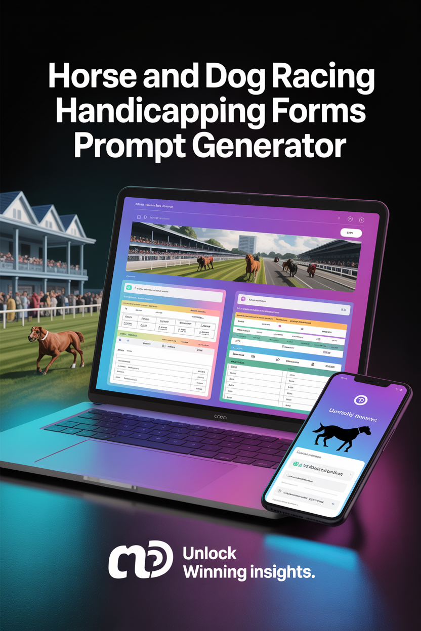 Handicapping Racing Forms Generator — Horses & Greyhounds