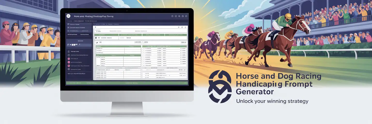 Handicapping Racing Forms — retro 1920s theme banner