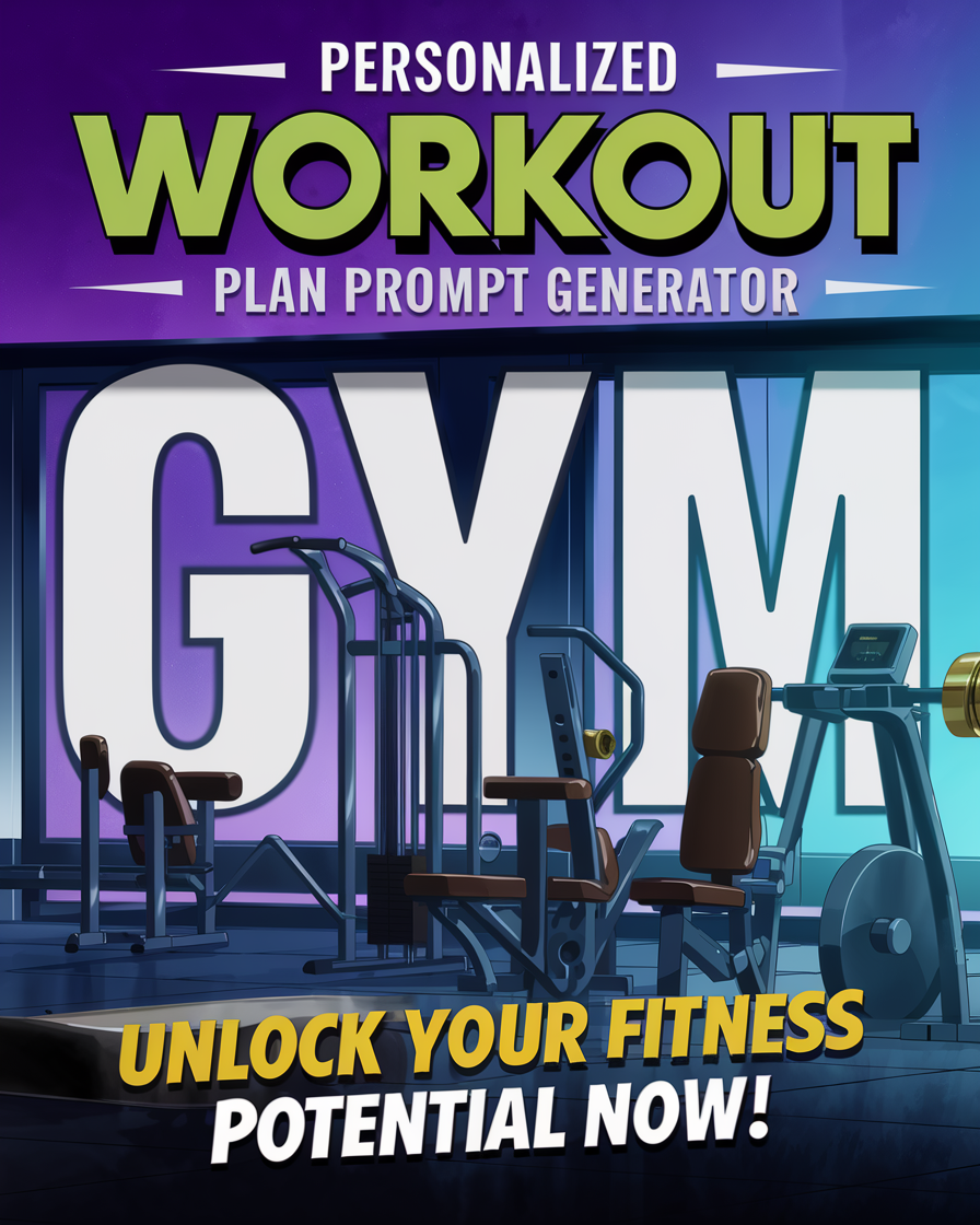Personalized Workout Plan Generator