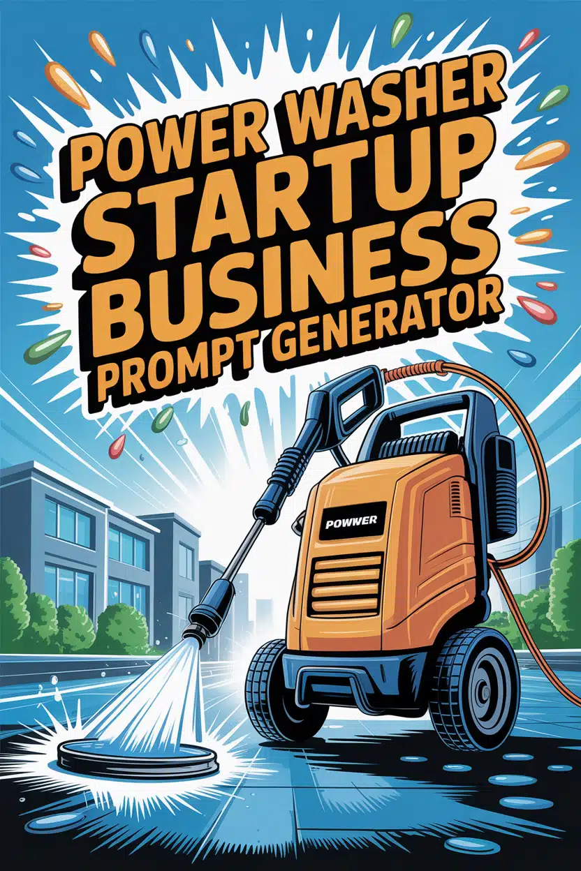 Power Washing Business Startup Forms Generator