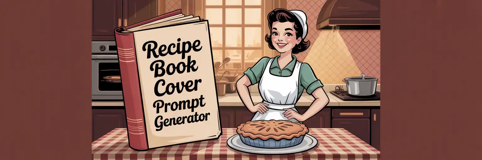 Recipe Book Cover Prompt Generator