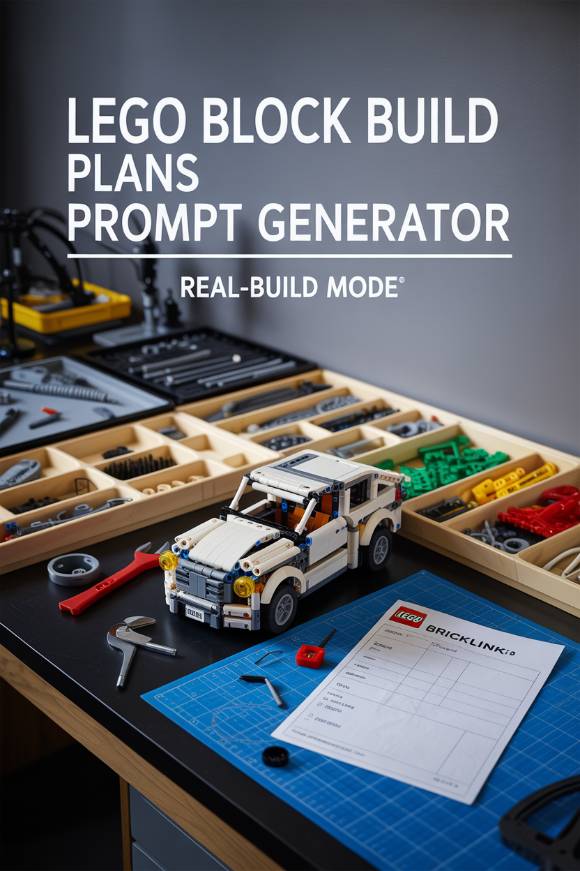 Generate Detailed LEGO Instructions from Your Imagination