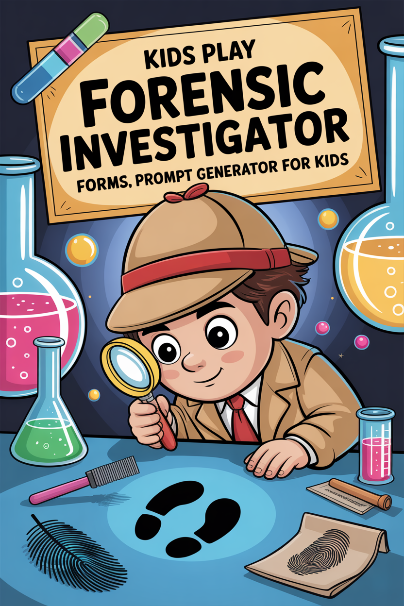 Kids Play Forensic Investigator Forms Prompt Generator