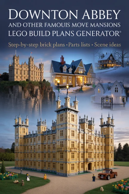 Downton Abbey & Famous Movie Mansions — LEGO Build Plans