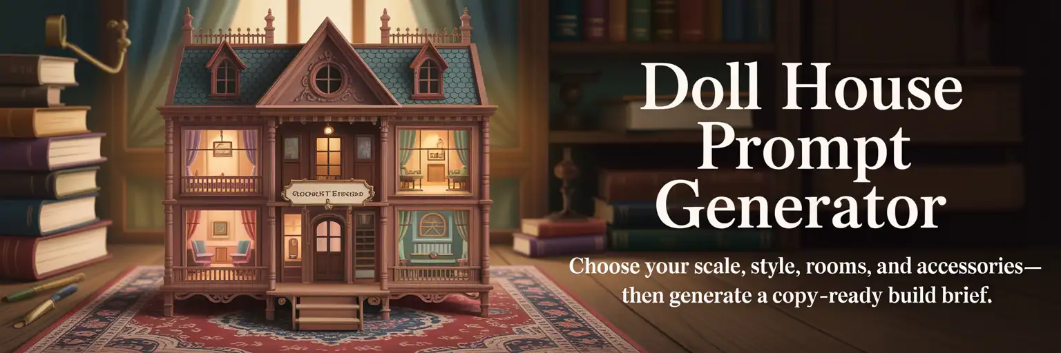LEGO Dollhouse Prompt Generator banner