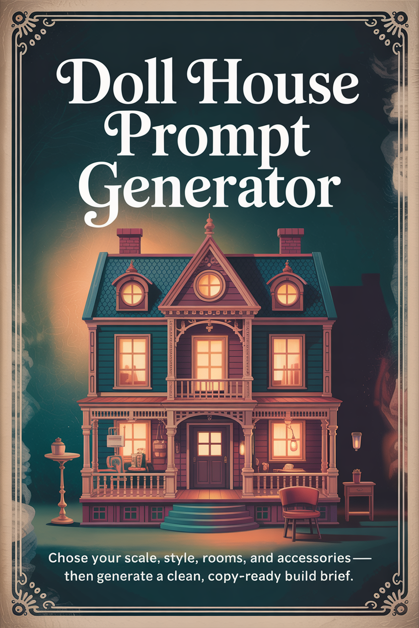 Doll House Prompt Generator