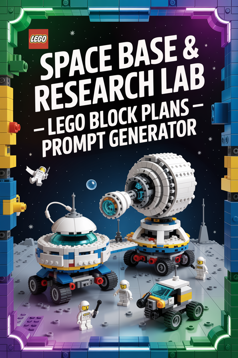 Lego Space Base & Research Lab Generator