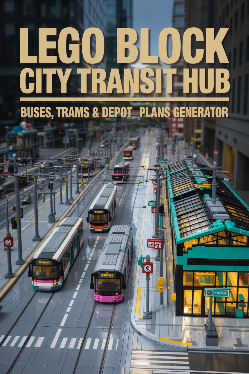 Bus & Transit Hub LEGO Build Plans