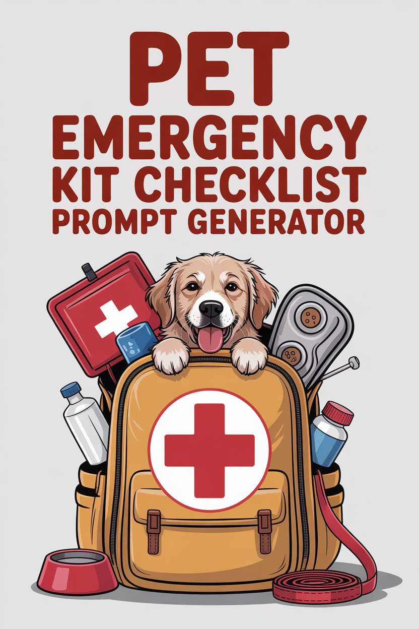 Pet Emergency Kit Checklist Generator