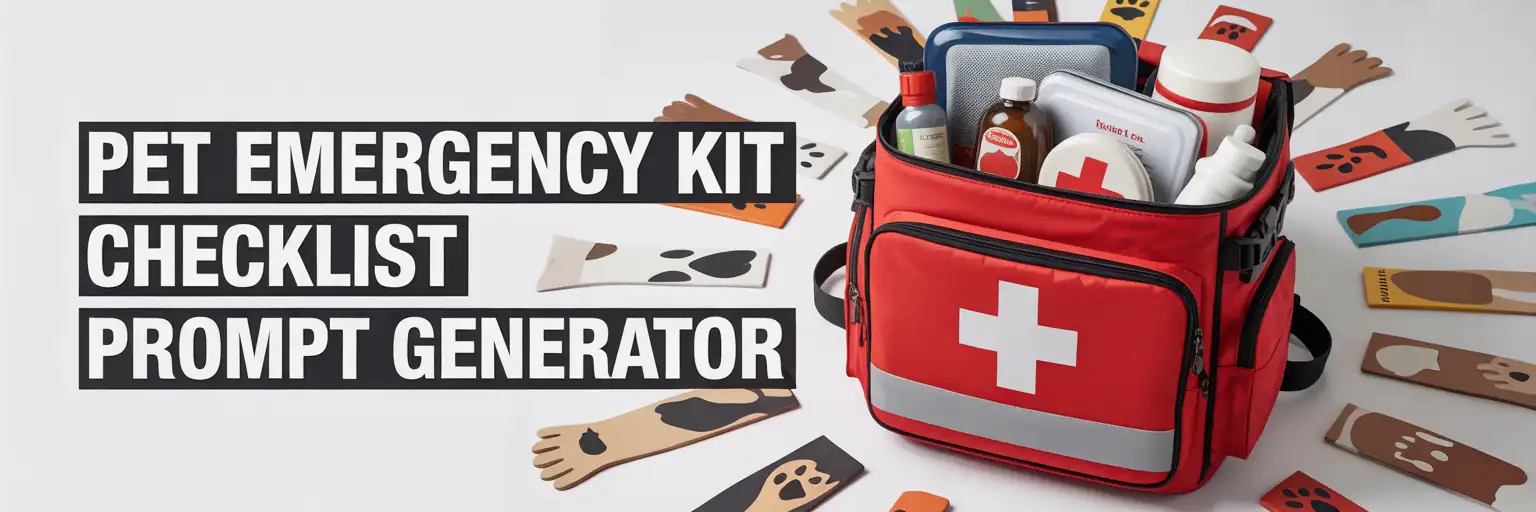 Pet Emergency Kit Generator Banner