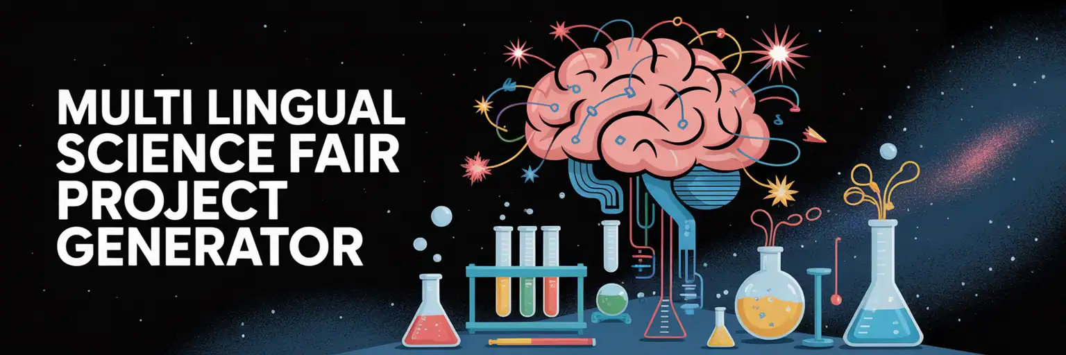 Multi Language Science Fair Project Generator banner