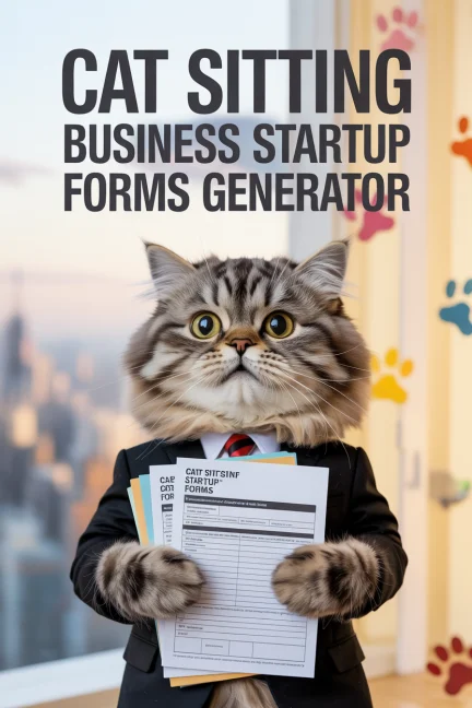 Cat Sitting Startup Business Forms