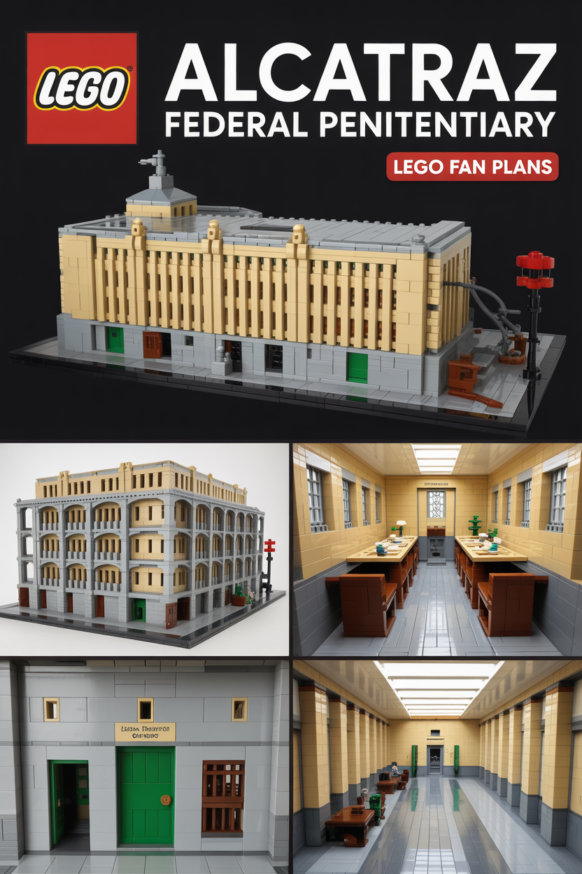 Alcatraz Federal Penitentiary LEGO Build Guide
