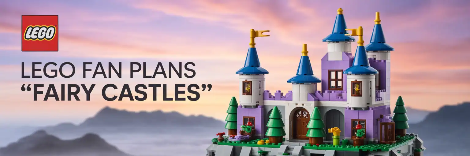Fairy castle LEGO fan build generator banner
