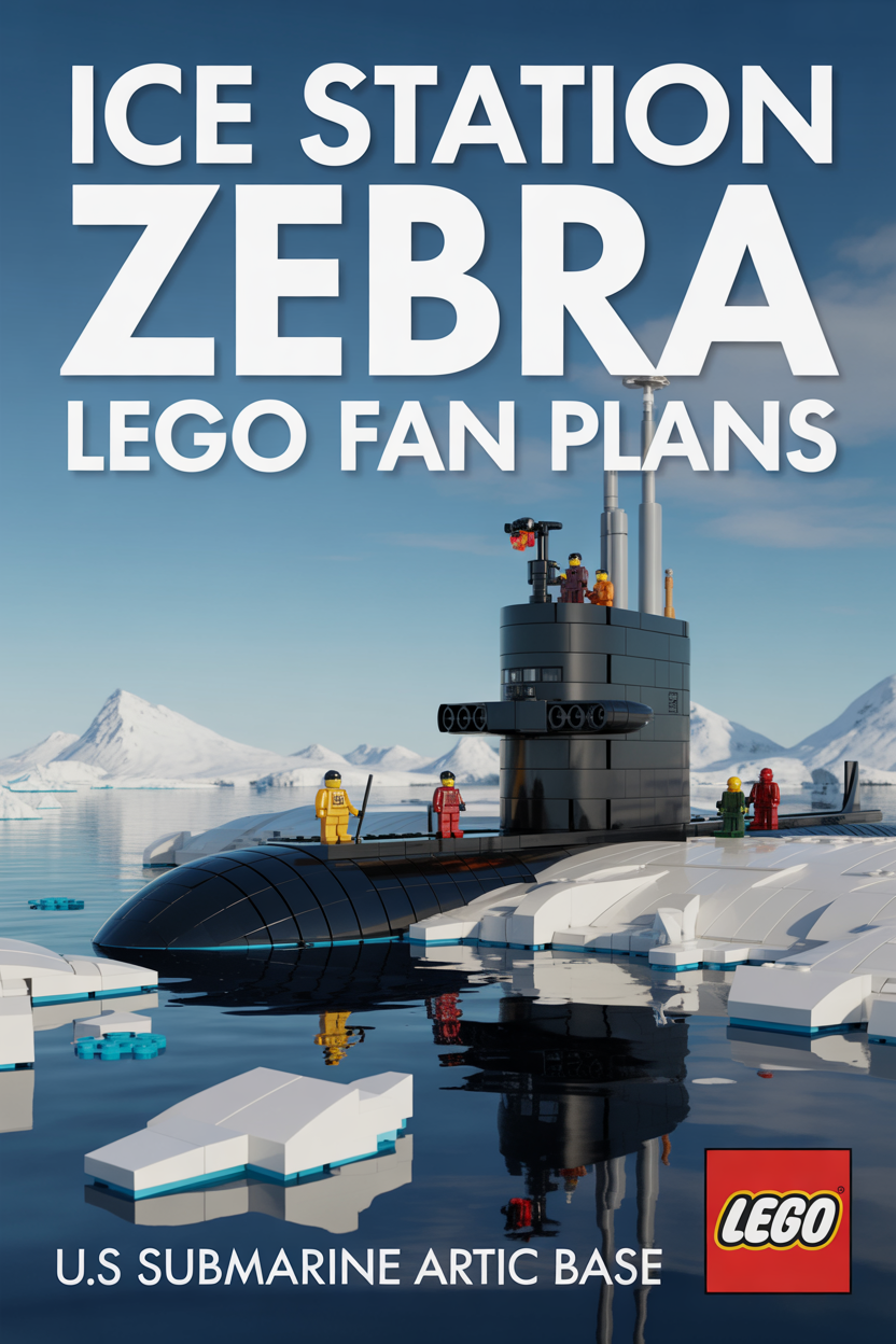Ice Station Zebra LEGO submarine base plans