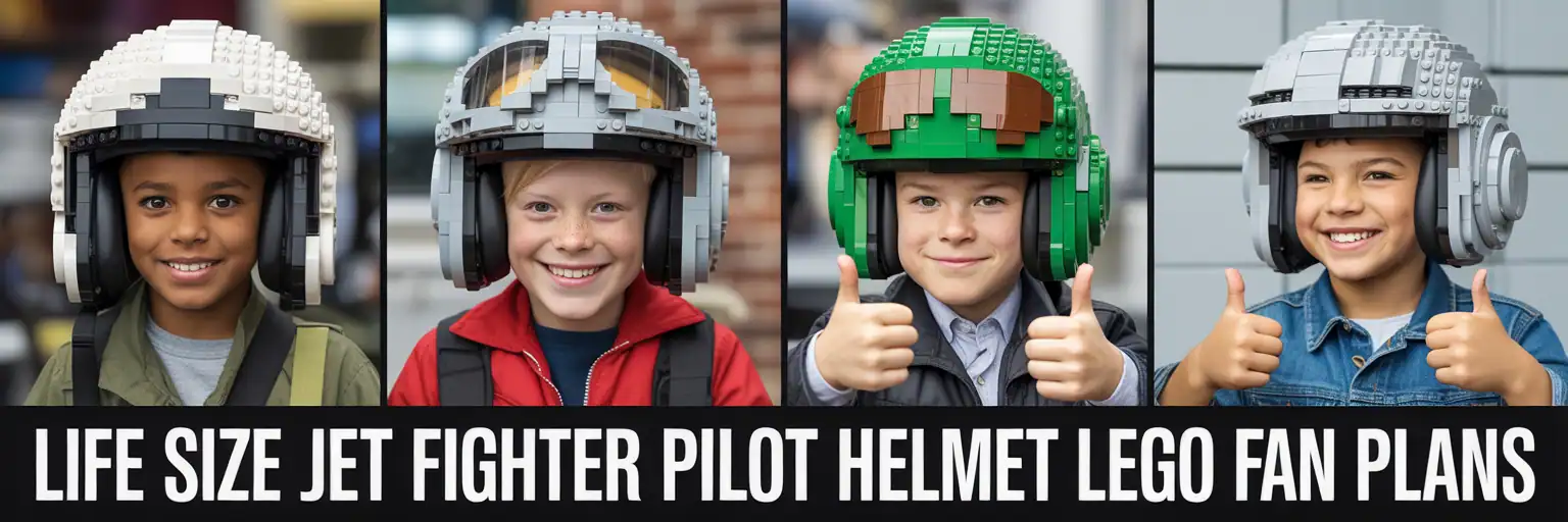 Life Size Jet Fighter Pilot Helmet — banner