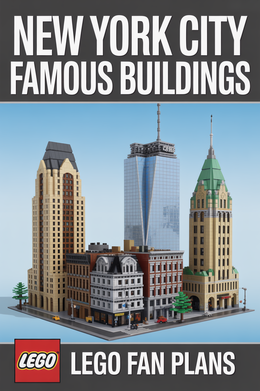 New York City LEGO landmarks build plans