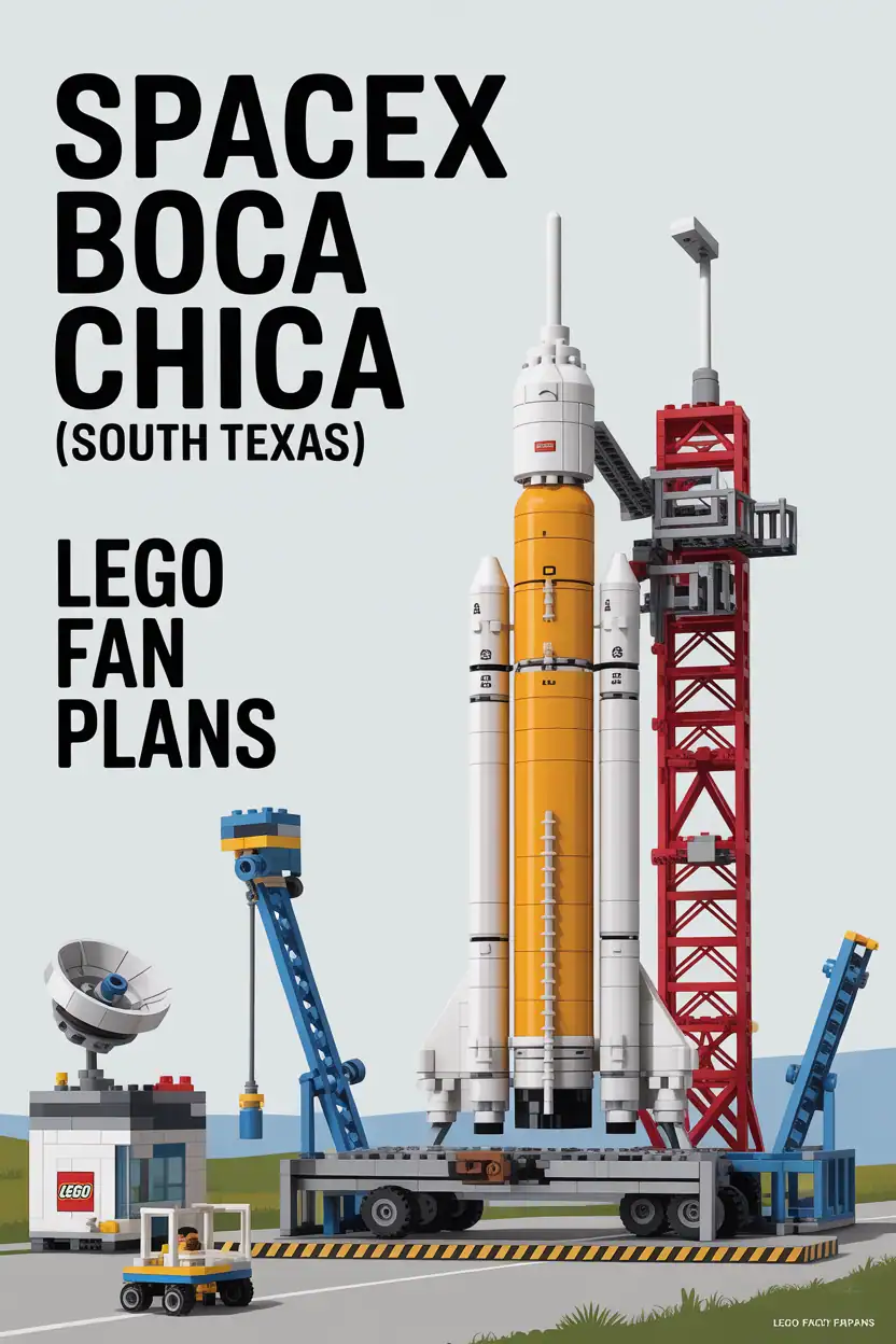 SpaceX Star City, Texas LEGO diorama generator