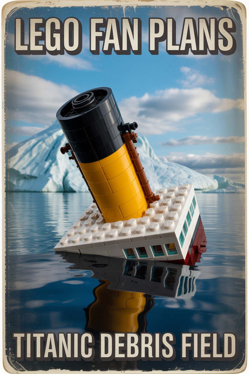 RMS Titanic LEGO micro-scale ocean liner generator
