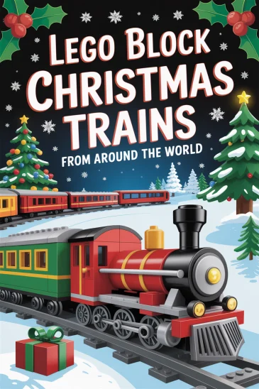 LEGO Christmas trains from around the world