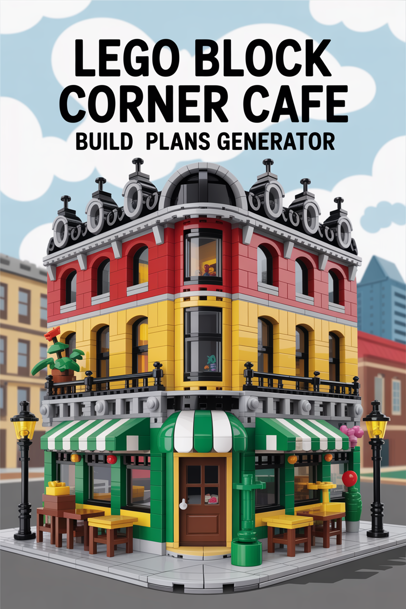 The Corner Café — LEGO build preview