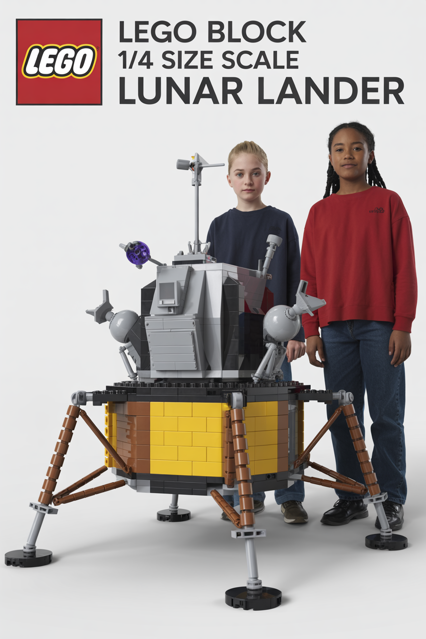 1:4‑Scale LEGO Lunar Lander — Real‑Build Plans Prompt Generator