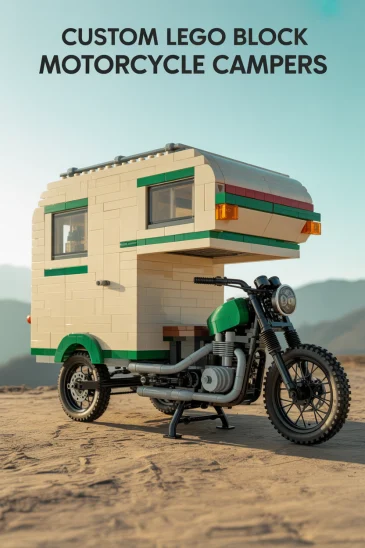 LEGO Motorcycle with micro‑camper build plans