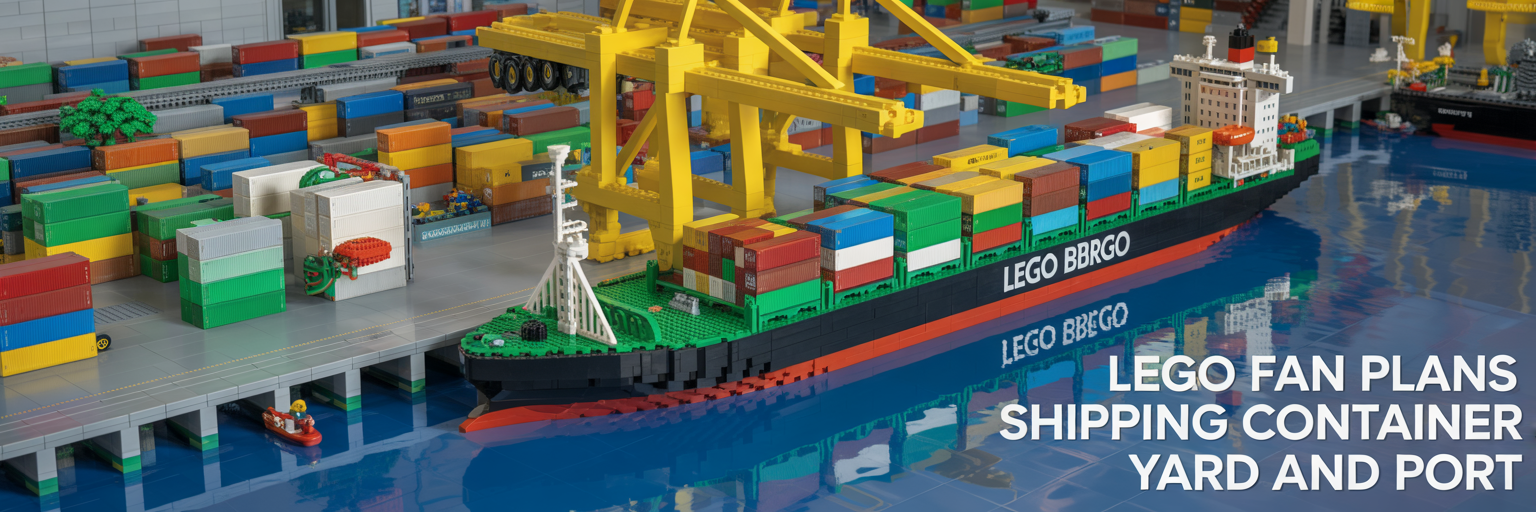 Busy Shipping Terminal & Port banner