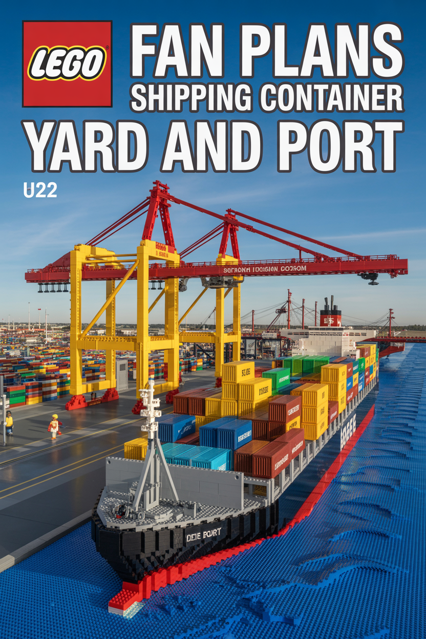 World cargo shipping megaships LEGO generator