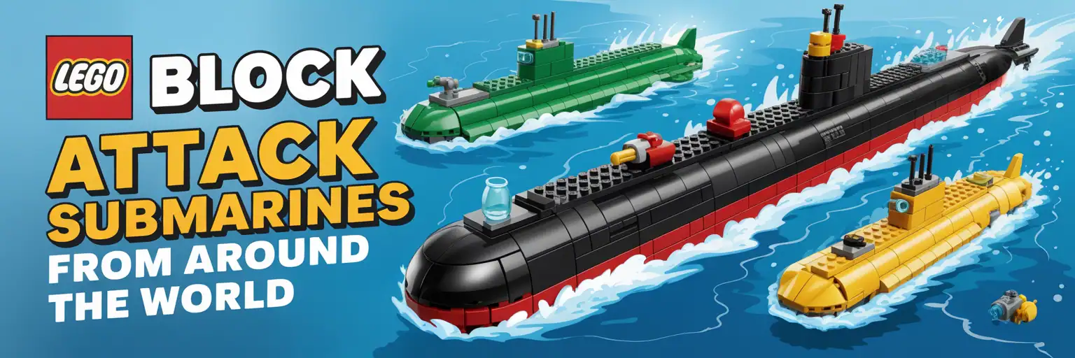 LEGO submarine model prompt generator banner