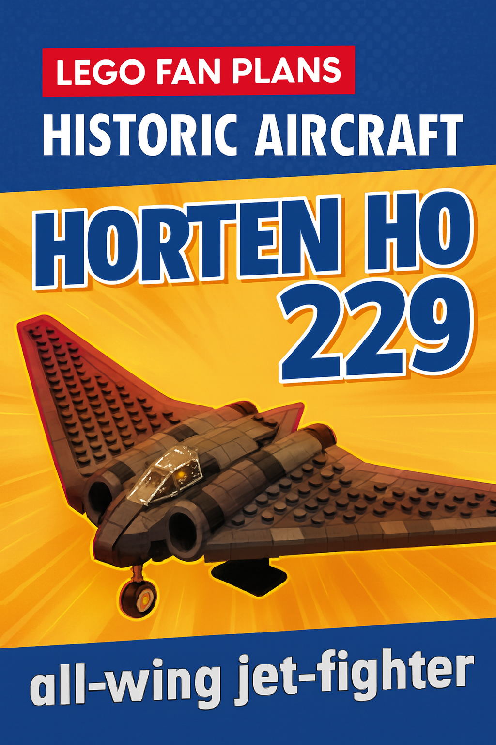 LEGO Horten Ho 229 all-wing jet fighter