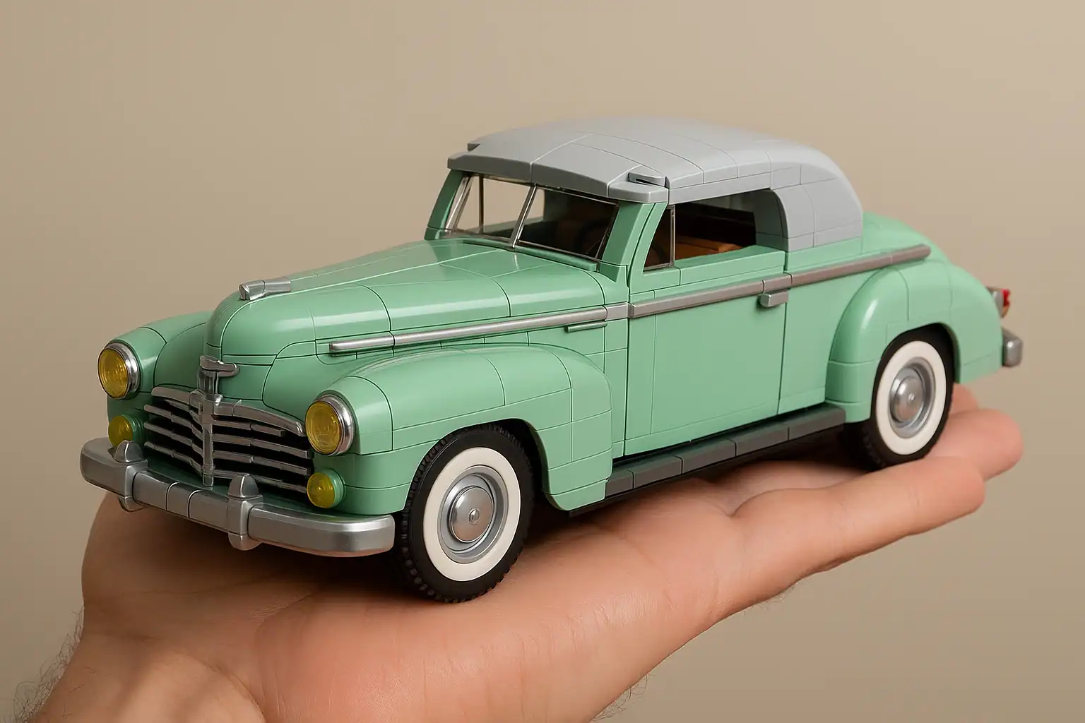 1947 DeSoto Deluxe reference for LEGO vintage sedan builds