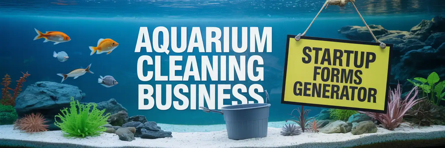 Aquarium tank cleaning banner