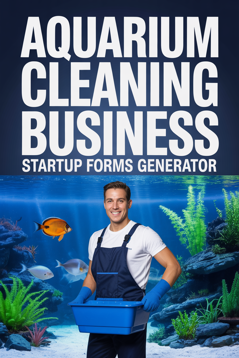Aquarium Cleaning Business Start Up Forms prompt Generator