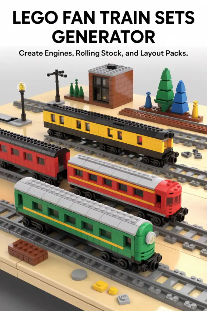 Lego fan train plans