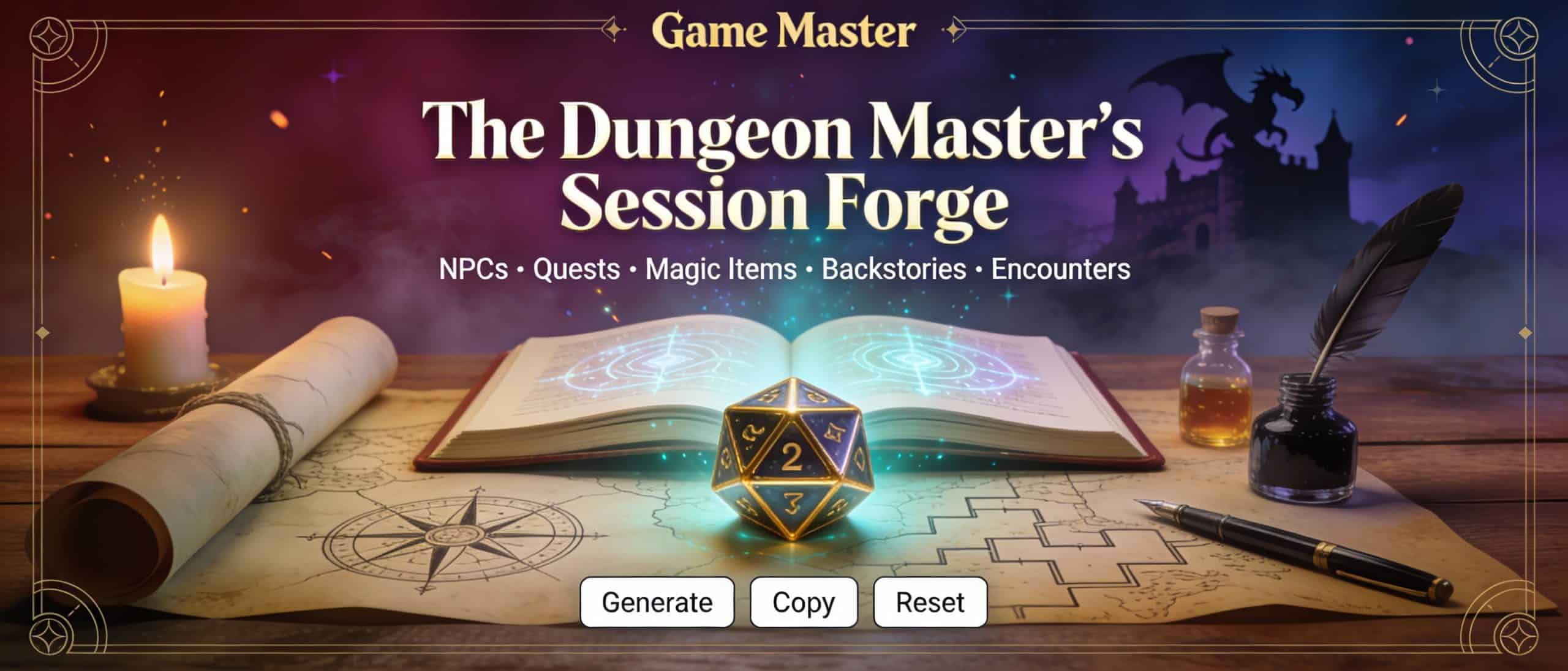 D&D Mega Generator banner