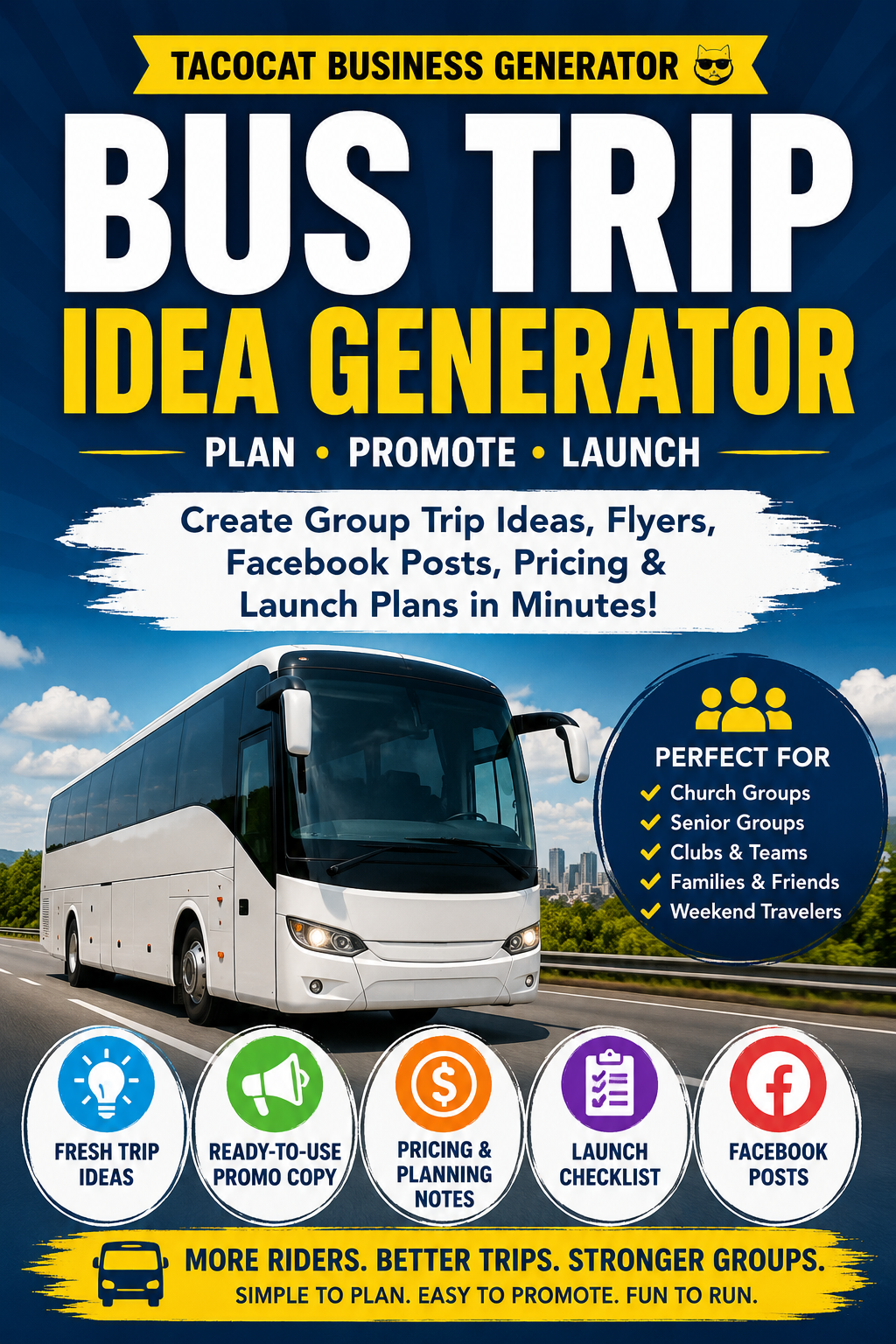 Bus Trip Idea Generator thumbnail for short-run group bus trip planning