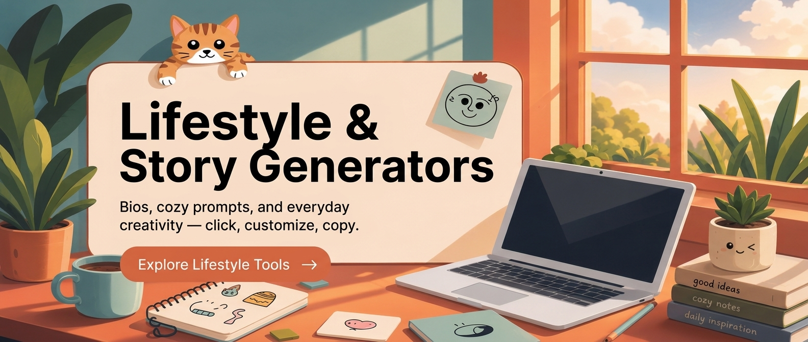 Creative AI idea generator tools for recipes maps crafts writing and business projects