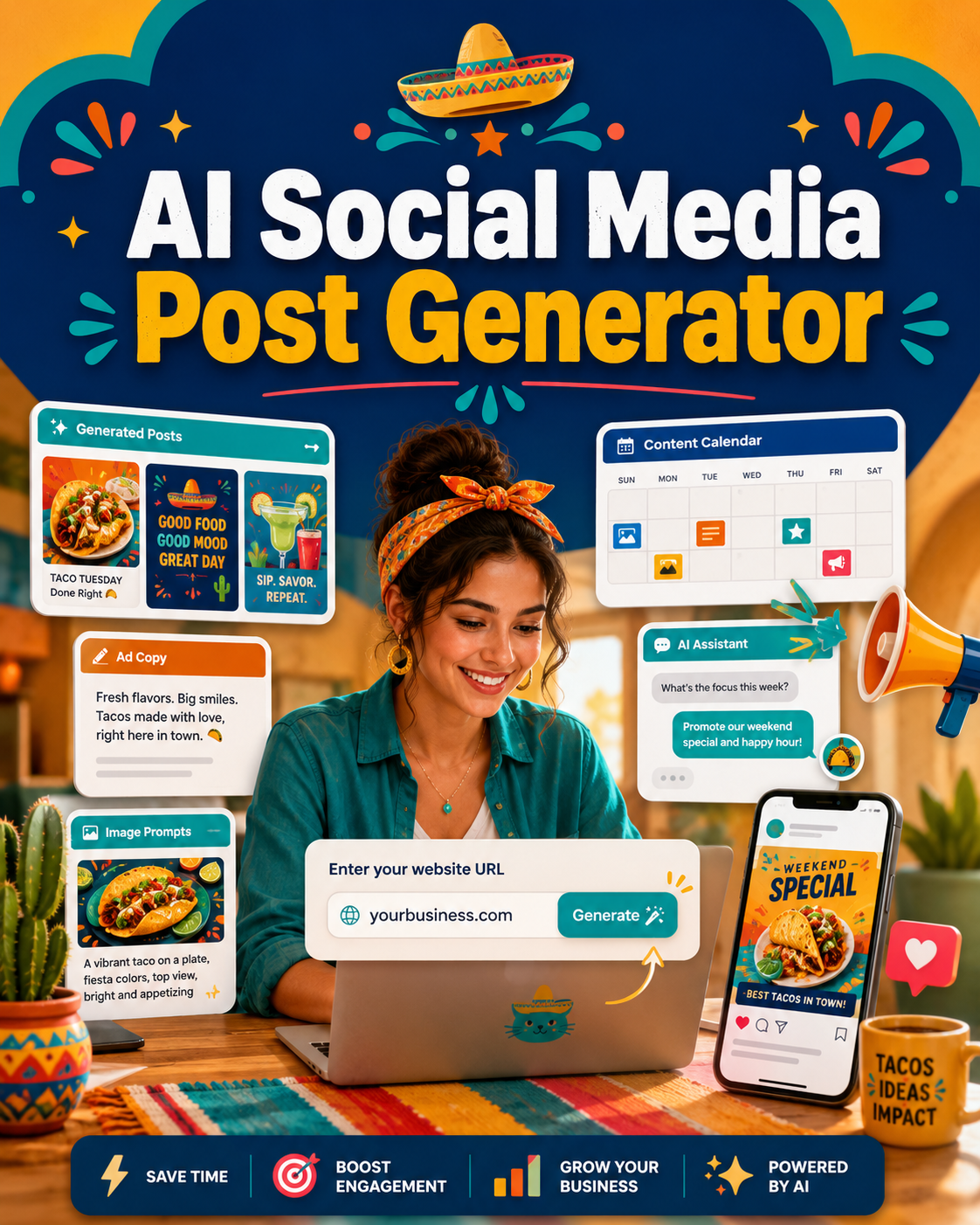 AI Social Media Post Generator thumbnail