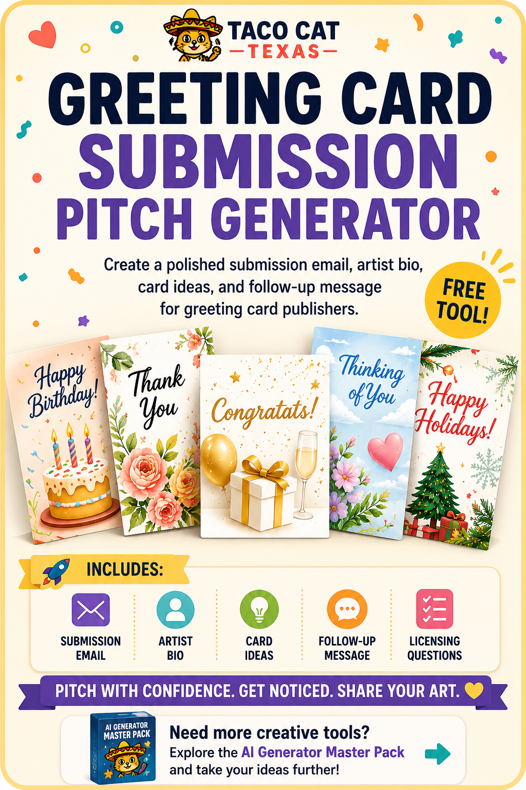 Greeting Card Submission Pitch Generator